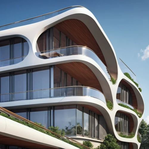 futuristic architecture,balconies,modern architecture,terraces,block balcony,eco hotel,eco-construction,facade panels,dunes house,sky apartment,jewelry（architecture）,3d rendering,apartment building,arhitecture,condominium,mixed-use,penthouse apartment,building honeycomb,apartment complex,apartment block,Photography,General,Realistic