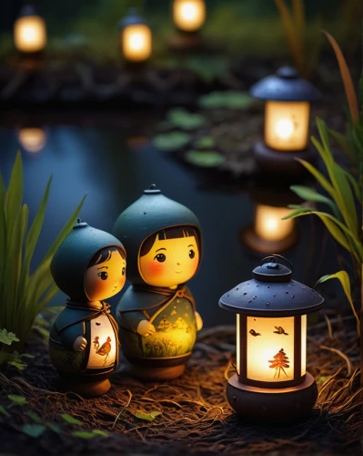 fairy lanterns,lanterns,tea-lights,japanese paper lanterns,japanese lantern,angel lanterns,tea lights,fireflies,mid-autumn festival,illuminated lantern,kokeshi,tea light,kokeshi doll,japanese lamp,campfire,candlelights,tealights,candle light,candlelight,lantern,Unique,3D,Toy