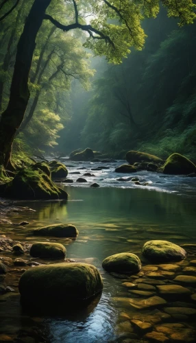 river landscape,mountain stream,flowing creek,mountain river,clear stream,japan landscape,brook landscape,streams,flowing water,a river,mountain spring,forest landscape,nature landscape,green trees with water,yakushima,green landscape,the chubu sangaku national park,creek,freshwater,river cooter,Photography,General,Fantasy