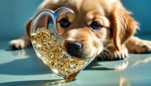 pet vitamins & supplements,golden retriver,golden retriever,golden retriever puppy,olive in the glass,fish oil,gold chalice,cod liver oil,dog puppy while it is eating,dog-photography,water glass,golden heart,retriever,edible oil,surface tension,gold trumpet,dog photography,glass vase,golden leaf,fish oil capsules,Photography,General,Realistic