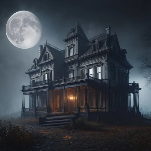 the haunted house,haunted house,witch's house,witch house,creepy house,victorian house,halloween background,ghost castle,lonely house,victorian,halloween and horror,haunted castle,halloween scene,house insurance,halloween wallpaper,the house,abandoned house,haunted,house,moonlit night,Photography,General,Sci-Fi