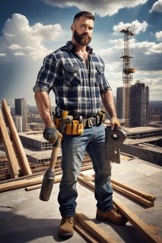 builder,ironworker,tradesman,construction worker,blue-collar worker,heavy construction,construction industry,contractor,roofer,lumberjack pattern,handyman,construction company,electrical contractor,lumberjack,carpenter,a carpenter,blue-collar,construction workers,bricklayer,roofers,Illustration,Japanese style,Japanese Style 13