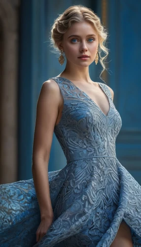 elsa,cinderella,jennifer lawrence - female,celtic woman,the snow queen,rapunzel,fantasy woman,celtic queen,game of thrones,blue dress,suit of the snow maiden,ice queen,ice princess,queen cage,white rose snow queen,a girl in a dress,female hollywood actress,blue enchantress,ball gown,nice dress,Photography,General,Natural