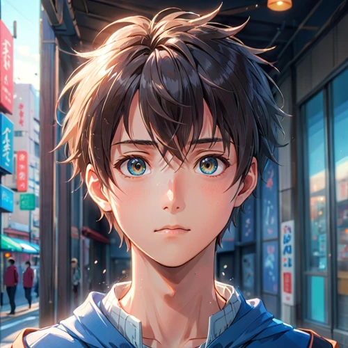 anime boy,anime cartoon,violet evergarden,honolulu,city ​​portrait,tracer,cg artwork,anime 3d,portrait background,cyan,anime,anime japanese clothing,edit icon,nikko,world digital painting,ren,studio ghibli,jin deui,killua,evangelion,Anime,Anime,General