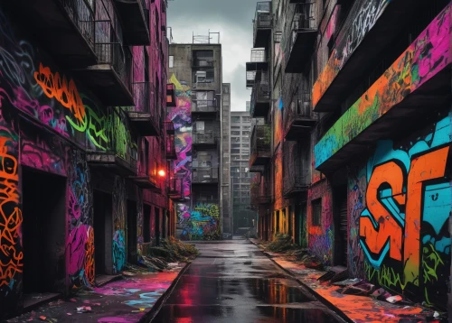 colorful city,alleyway,alley,graffiti art,hong kong,kowloon city,laneway,urban landscape,graffiti,urban art,slum,urban,chongqing,urban street art,hanoi,kowloon,taipei,hongkong,alley cat,blind alley,Photography,Documentary Photography,Documentary Photography 10