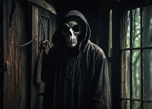 grim reaper,grimm reaper,skeleton key,creepy doorway,dark cabinetry,hooded man,skull bones,death's-head,day of the dead frame,skull mask,the haunted house,death's head,scull,days of the dead,skeleltt,reaper,dance of death,the morgue,hathseput mortuary,death head,Photography,Fashion Photography,Fashion Photography 18