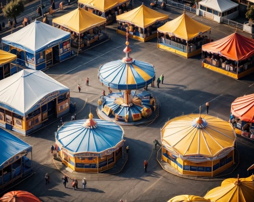 carnival tent,oktoberfest background,circus tent,annual fair,fairground,oktoberfest,circus,carousel,tents,santa monica pier,big top,parasols,oktoberfest celebrations,stalls,funfair,carnival,cirque,large tent,tilt shift,aerial view umbrella