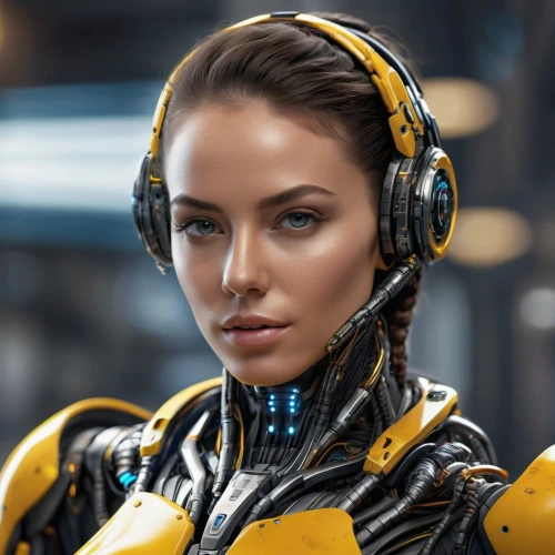 cyborg,ai,women in technology,sprint woman,cybernetics,headset,bumblebee,wireless headset,kryptarum-the bumble bee,chatbot,robotics,artificial intelligence,wearables,electro,cyberpunk,headset profile,chat bot,social bot,drone bee,sci fi,Photography,General,Sci-Fi