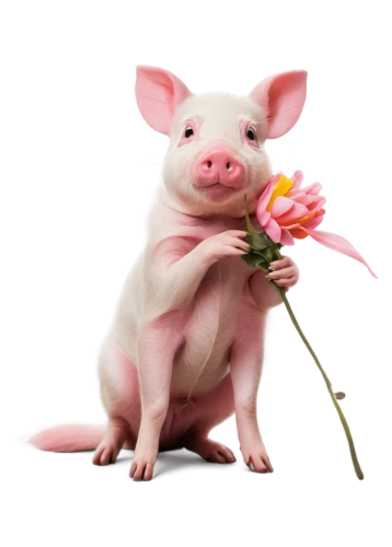 flowers png,holding flowers,rose png,flower animal,kawaii pig,domestic pig,lucky pig,piglet,pig,mini pig,valentine flower,flower delivery,with a bouquet of flowers,valentine's day clip art,happy valentines day,boutonniere,floral greeting,st valentin,floral greeting card,valentine's card,Conceptual Art,Daily,Daily 33