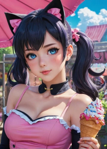 kawaii ice cream,soft serve ice creams,woman with ice-cream,ice cream,soft ice cream,icecream,ice-cream,ice cream stand,ice cream cone,honmei choco,pink ice cream,sweet ice cream,milk ice cream,ice cream on stick,ice creams,sundae,ice cream shop,soy ice cream,nico,dessert,Illustration,Japanese style,Japanese Style 05