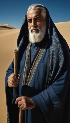 bedouin,middle eastern monk,mundi,obi-wan kenobi,merzouga,moses,persian poet,jedi,desert background,zagora,male camel,the abbot of olib,libyan desert,abraham,bayan ovoo,indian monk,bansuri,abu,biblical narrative characters,sand,Illustration,Realistic Fantasy,Realistic Fantasy 29