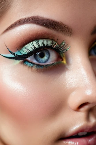 eyes makeup,peacock eye,women's cosmetics,airbrushed,vintage makeup,women's eyes,neon makeup,eyelash extensions,eye shadow,cat eye,makeup artist,eye liner,cosmetics,make-up,eyeshadow,retouching,beauty face skin,cosmetic products,retouch,damselfly,Conceptual Art,Daily,Daily 06