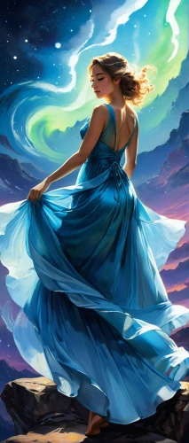 blue enchantress,astral traveler,fantasy picture,mermaid background,girl in a long dress,fantasy art,world digital painting,cosmos wind,aurora,mother earth,zodiac sign libra,horoscope libra,sorceress,fantasy portrait,blue moon rose,fae,celtic woman,virgo,the wind from the sea,fantasia,Conceptual Art,Fantasy,Fantasy 03