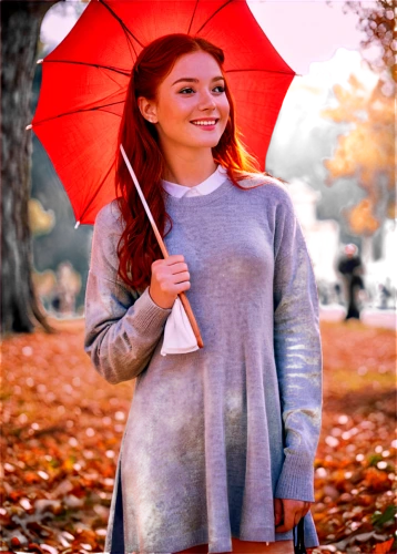 autumn background,lindsey stirling,maci,autumn icon,autumn theme,autumn photo session,umbrella,red background,on a red background,redhead doll,paper umbrella,red coat,autumn cupcake,red cape,red-haired,redhair,autumn in the park,little girl with umbrella,asian umbrella,autumn color,Conceptual Art,Fantasy,Fantasy 23