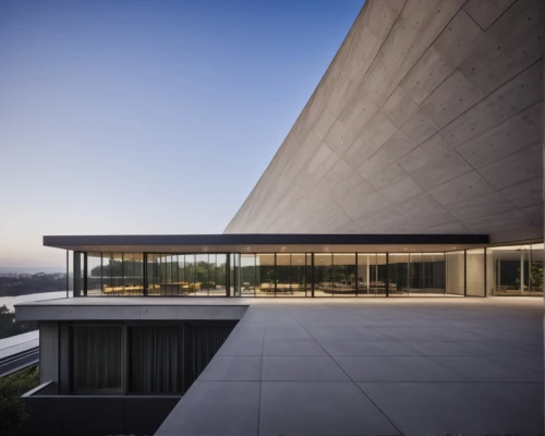 modern architecture,dunes house,exposed concrete,folding roof,flat roof,glass facade,archidaily,roof landscape,modern house,contemporary,structural glass,concrete ceiling,observation deck,metal cladding,the observation deck,concrete construction,glass wall,glass roof,architectural,glass facades,Photography,General,Realistic