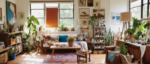 the living room of a photographer,house plants,athens art school,dandelion hall,plant community,home interior,herbarium,one-room,shared apartment,interiors,loft,nest workshop,an apartment,interior decor,the little girl's room,conservatory,interior design,the garden society of gothenburg,sewing room,indoor,Illustration,Retro,Retro 21