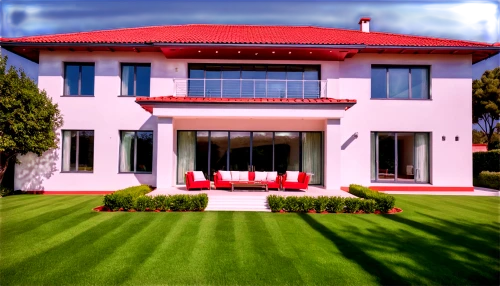 artificial grass,3d rendering,golf lawn,exterior decoration,bendemeer estates,green lawn,red roof,luxury property,villa,residential house,model house,render,smart house,landscape designers sydney,private house,mansion,holiday villa,frame house,residence,luxury home,Illustration,Black and White,Black and White 25