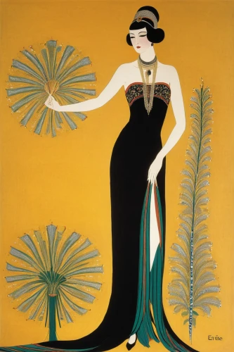 art deco woman,art deco,callas,art deco frame,evening dress,fashionista from the 20s,fashion illustration,lily of the nile,art deco ornament,anna may wong,flapper,1920s,art deco background,guernsey lily,girl in a long dress,day lilly,palm lily,sego lily,madonna lily,palm lilies,Illustration,Retro,Retro 26