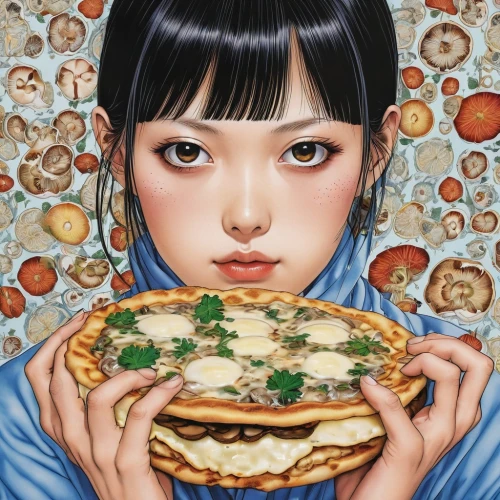 okonomiyaki,takoyaki,girl with bread-and-butter,amano,woman holding pie,oyakodon,mari makinami,pilaf,cooking book cover,korean pancake,masa,dorayaki,furikake,pajeon,shirakami-sanchi,matsuno,japanese woman,miso,moussaka,noodle image,Photography,General,Realistic