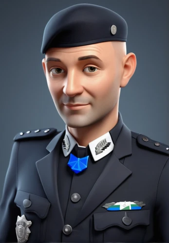 policeman,police officer,admiral von tromp,military person,cadet,brigadier,garda,military officer,naval officer,airman,officer,yuri gagarin,glider pilot,polish police,pilot,police force,military uniform,custom portrait,carabinieri,police uniforms,Unique,3D,3D Character