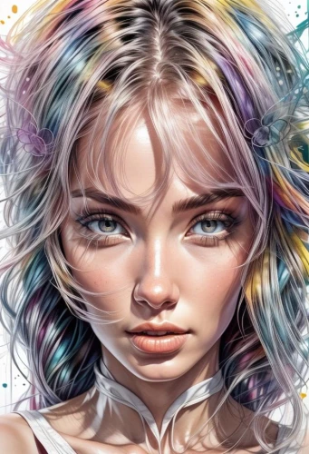 world digital painting,digital painting,digital art,digital artwork,illustrator,fantasy portrait,artist color,girl drawing,color pencils,girl portrait,hair coloring,boho art,colorful background,psychedelic art,fantasy art,color picker,art painting,mystical portrait of a girl,photo painting,painting technique