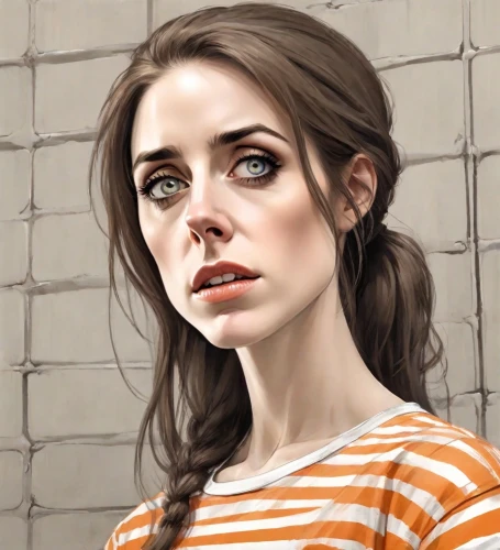 digital painting,girl portrait,world digital painting,clementine,portrait of a girl,woman portrait,portrait background,hand digital painting,girl drawing,digital art,girl in t-shirt,clove,young woman,digital artwork,fantasy portrait,artist portrait,photo painting,romantic portrait,face portrait,digital drawing,Digital Art,Comic