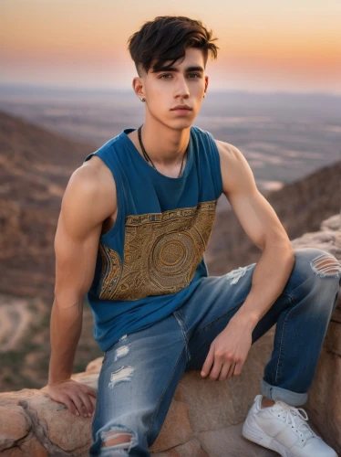 desert background,jeans background,sleeveless shirt,desert,boy model,male model,the desert,photo session in torn clothes,latino,pakistani boy,cotton top,desert desert landscape,mountain top,big bend,desert landscape,lukas 2,vest,young model,arizona,torn shirt,Art,Artistic Painting,Artistic Painting 32