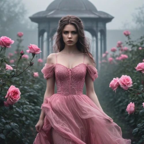 rosa 'the fairy,with roses,pink roses,rosa ' the fairy,wild roses,scent of roses,way of the roses,landscape rose,pink rose,rosa,wild rose,noble roses,bella rosa,romantic rose,rosebushes,roses,fairy queen,secret garden of venus,peach rose,woods' rose,Conceptual Art,Fantasy,Fantasy 33