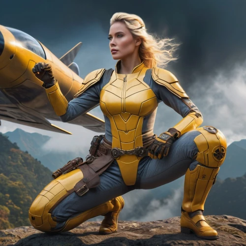 bumblebee,x-men,xmen,captain marvel,kryptarum-the bumble bee,x men,sprint woman,wasp,nova,digital compositing,avenger,hornet,aurora yellow,symetra,heavy object,drone bee,bee,electro,cosplay image,photoshop manipulation,Photography,General,Sci-Fi