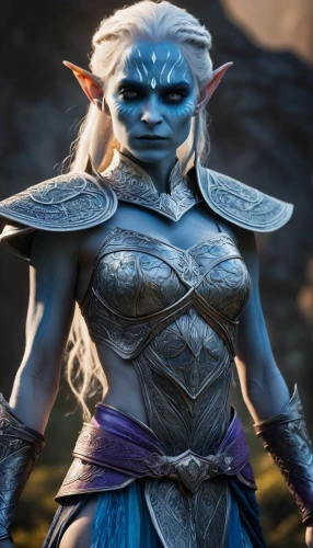 dark elf,female warrior,male elf,violet head elf,blue enchantress,winterblueher,kadala,white walker,garuda,ice queen,avatar,yuvarlak,warrior woman,sterntaler,elf,mara,show off aurora,fantasy warrior,elven,elaeis,Photography,General,Fantasy