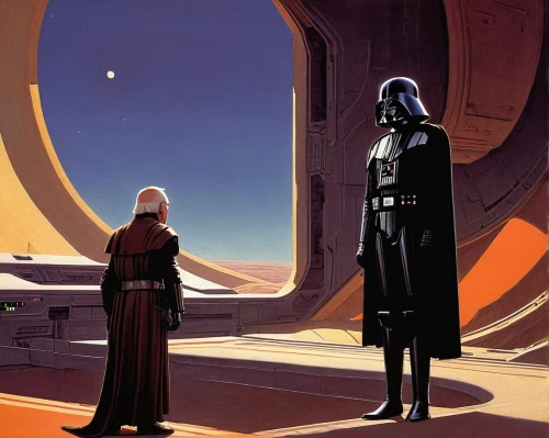 cg artwork,rots,vader,darth vader,imperial coat,father and daughter,droids,father and son,mother and father,a meeting,imperial,star wars,starwars,father-son,confrontation,empire,luke skywalker,father daughter,background image,meeting on mound,Conceptual Art,Sci-Fi,Sci-Fi 15