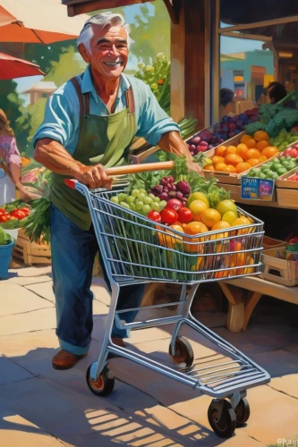farmer's market,cart of apples,fruit stand,fruit market,farmers market,fruit stands,watermelon painting,shopping cart vegetables,painting technique,greengrocer,farmers local market,oranges,market,grocery,fruit basket,oil painting,tomatos,tangerines,grocery store,colored pencil background,Conceptual Art,Oil color,Oil Color 04