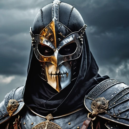 iron mask hero,golden mask,male mask killer,raider,warlord,gold mask,massively multiplayer online role-playing game,crusader,death god,spartan,anonymous mask,templar,masked man,carpathian,centurion,lacrosse helmet,paladin,with the mask,thracian,hooded man