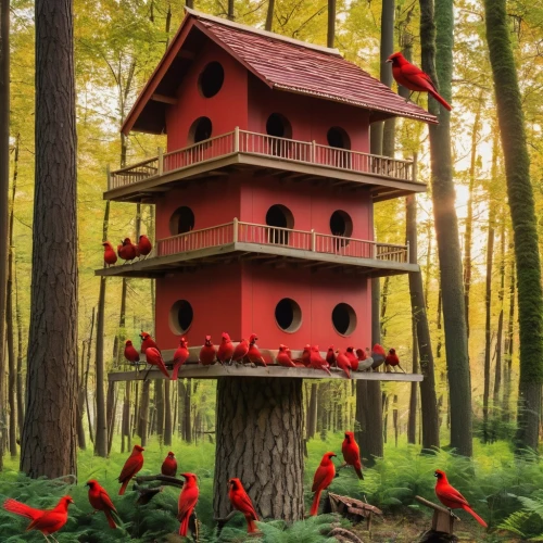bird house,wooden birdhouse,bird home,birdhouses,insect house,birdhouse,tree house,pigeon house,tree house hotel,bird tower,animal tower,fairy house,treehouse,bee house,red feeder,bird kingdom,insect hotel,syringe house,house in the forest,children's playhouse,Photography,General,Realistic