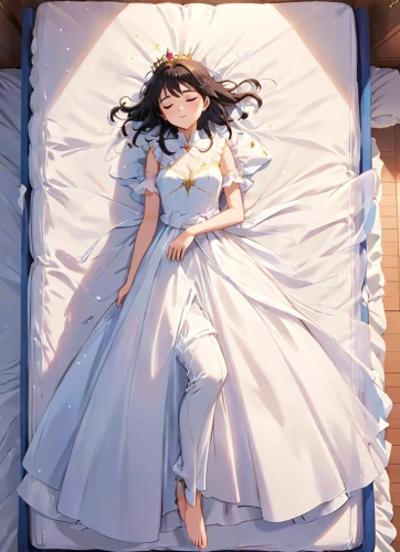 bed,duvet cover,bedding,bed sheet,mattress,sleeping rose,sleeping beauty,bed skirt,sun bride,bed linen,sleeping,inflatable mattress,girl in bed,sleeping bag,duvet,sleep,pillow,mattress pad,the sleeping rose,playmat,Anime,Anime,Realistic