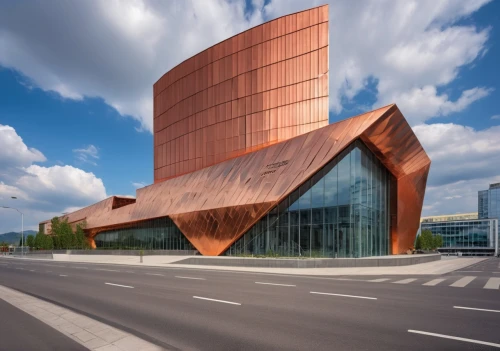 corten steel,autostadt wolfsburg,berlin philharmonic orchestra,hafencity,metal cladding,the european parliament in strasbourg,katowice,mercedes-benz museum,elbphilharmonie,artscience museum,zagreb auto show 2018,bydgoszcz,futuristic art museum,modern architecture,parliament of europe,kirrarchitecture,arhitecture,danube centre,copper tape,copper,Photography,General,Realistic