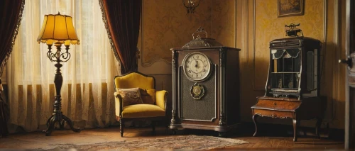danish room,royal interior,interior decor,sitting room,antique furniture,ornate room,cabinet,armoire,grandfather clock,armchair,parlour,interiors,consulting room,doll's house,corinthian order,the throne,wade rooms,livingroom,yellow wallpaper,interior decoration,Illustration,Realistic Fantasy,Realistic Fantasy 23