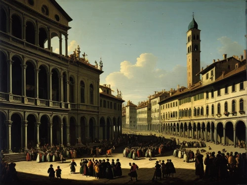 venice square,piazza della signoria,barberini,duomo square,st mark's square,vencel square,venetian,bellini,palazzo vecchio,the carnival of venice,piazza,via della conciliazione,carpaccio,modena,florentine,piazza san marc,renaissance,palazzo,palazzo barberini,verona,Art,Classical Oil Painting,Classical Oil Painting 25