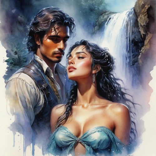 romance novel,romantic portrait,love in the mist,fantasy picture,fantasy art,fantasy portrait,cg artwork,romantic scene,gone with the wind,heroic fantasy,la violetta,vintage man and woman,amorous,lindos,sci fiction illustration,beautiful couple,italian poster,film poster,a fairy tale,man and wife,Conceptual Art,Fantasy,Fantasy 16