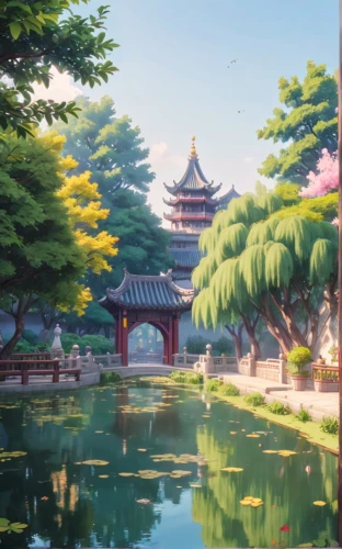 chinese background,oriental painting,landscape background,japanese sakura background,chinese temple,hall of supreme harmony,chinese art,asian architecture,sakura background,chinese architecture,nanjing,the golden pavilion,forbidden palace,golden pavilion,japanese background,lotus pond,chinese screen,china,world digital painting,summer palace,Anime,Anime,Traditional