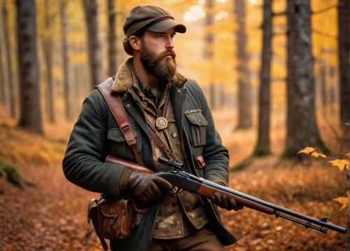 woodsman,rifleman,wstężyk huntsman,chasseur,red army rifleman,hunting decoy,no hunting,lumberjack pattern,gamekeeper,huntsman,deer hunting,sniper,sportsmen,gun dog,the sandpiper combative,fox hunting,brown cap,hunting scene,hunting dogs,lumberjack,Art,Classical Oil Painting,Classical Oil Painting 44