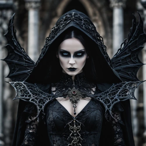 gothic woman,gothic fashion,gothic portrait,gothic style,dark gothic mood,gothic,dark elf,dark angel,goth woman,gothic dress,vampire woman,angel of death,goth like,gothic architecture,raven,goth,crow queen,vampire lady,black angel,black raven,Illustration,Realistic Fantasy,Realistic Fantasy 46