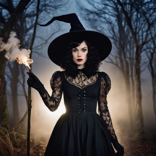 gothic woman,gothic fashion,gothic dress,the witch,gothic portrait,celebration of witches,witches,witch,witch broom,witch hat,witch house,halloween witch,witches hat,dark gothic mood,sorceress,witches' hats,witch's hat,gothic style,witches pentagram,goth woman,Illustration,Retro,Retro 21