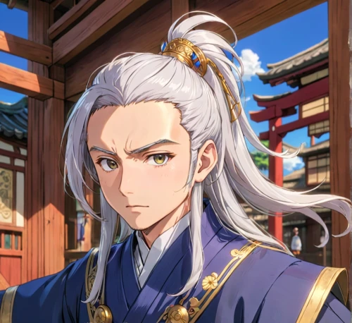 wuchang,sanya,guilinggao,yi sun sin,shuanghuan noble,xiangwei,xiaolongbao,sensoji,takuan,nikko,xun,hwachae,husband,zui quan,the emperor's mustache,male character,chonmage,kinomichi,xing yi quan,sanshin,Anime,Anime,Traditional