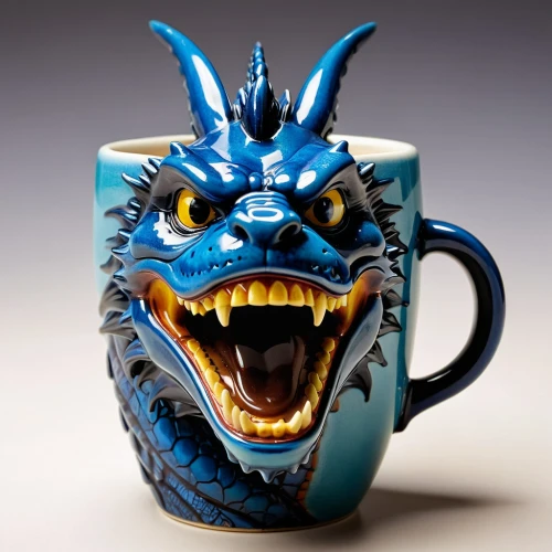 coffee mug,printed mugs,mug,glass mug,coffee mugs,dragon design,blue coffee cups,chinese teacup,asian teapot,enamel cup,coffee cup,painted dragon,blue tiger,coffee can,dragon,wyrm,drinkware,chinese dragon,beer stein,tea ware,Unique,3D,Toy