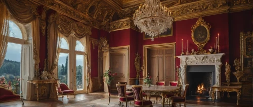 royal interior,ornate room,villa d'este,château de chambord,villa cortine palace,versailles,danish room,chambord,highclere castle,rococo,villa balbianello,europe palace,baroque,great room,interior decor,royal castle of amboise,chateau,napoleon iii style,fontainebleau,sitting room,Photography,General,Fantasy