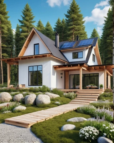 eco-construction,new england style house,scandinavian style,3d rendering,home landscape,summer cottage,log home,grass roof,house in the forest,modern house,smart home,house in mountains,wooden house,log cabin,small cabin,timber house,house in the mountains,danish house,beautiful home,country cottage,Photography,General,Realistic