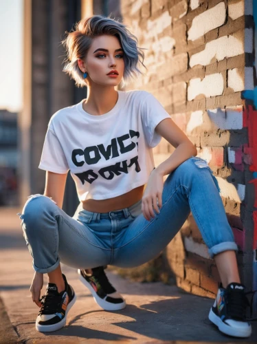 girl in t-shirt,converse,wallis day,tshirt,concrete chick,punk,isolated t-shirt,grunge,women fashion,women clothes,puma,cow,street fashion,advertising clothes,t-shirt,tee,bylina,rebel,active shirt,women's clothing,Unique,3D,Toy