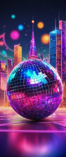 prism ball,epcot ball,disco,disco ball,fantasy city,spirit ball,3d background,colorful city,mirror ball,3d fantasy,musical dome,cyberspace,sphere,crystal ball,glass ball,discobole,colorful foil background,fantasy world,crystal egg,the ball,Illustration,Realistic Fantasy,Realistic Fantasy 38