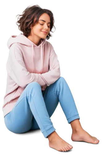 women clothes,sweatshirt,menswear for women,women's clothing,fleece,girl on a white background,polar fleece,depressed woman,girl sitting,tracksuit,pjs,pajamas,long-sleeved t-shirt,relaxed young girl,knitting clothing,hoodie,woman sitting,onesie,girl in a long,long underwear,Illustration,Realistic Fantasy,Realistic Fantasy 26